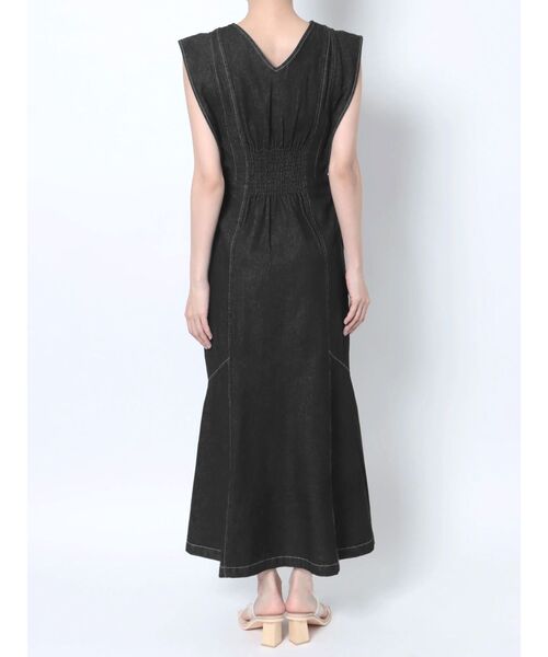 LAGUNAMOON（ラグナムーン）の「フレアスリーブデニムワンピース