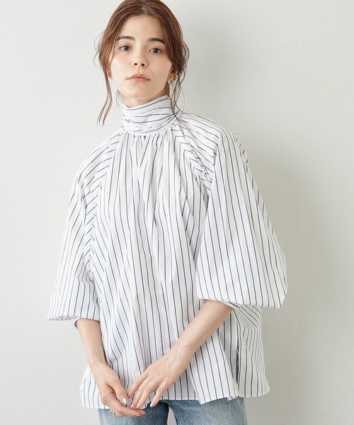 Whim Gazette（ウィムガゼット）の「ボウタイドルマンブラウス（シャツ