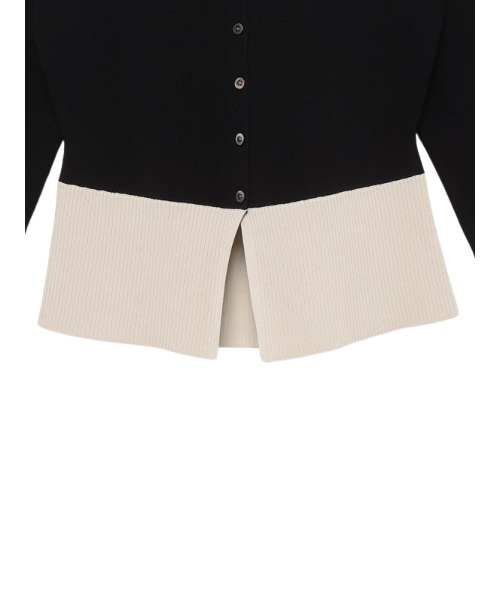 ペプラムニットカーディガン（カーディガン/ボレロ）｜anuans（ア