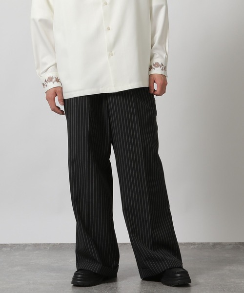 LAKOLE（ラコレ）の「ストライプワイドパンツ / 289309（スラックス