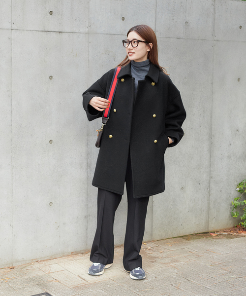 セール】≪追加≫Super 100ダブルクロスPコート（ピーコート