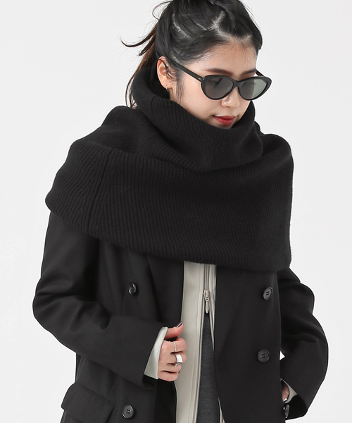 追加 リブニットケープ（ネックウォーマー/スヌード）｜AP STUDIO