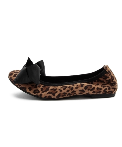SEPTEMBER MOON / リボン バレエシューズ レオパード（バレエシューズ