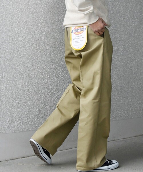 SHIPS any別注】Dickies:〈洗濯機可能〉874 T/C ツイル チノパンツ