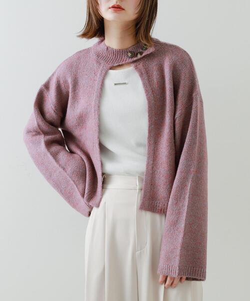 セール】『別注』さらさ×SENSE OF PLACE チョーカーニットカーディガン