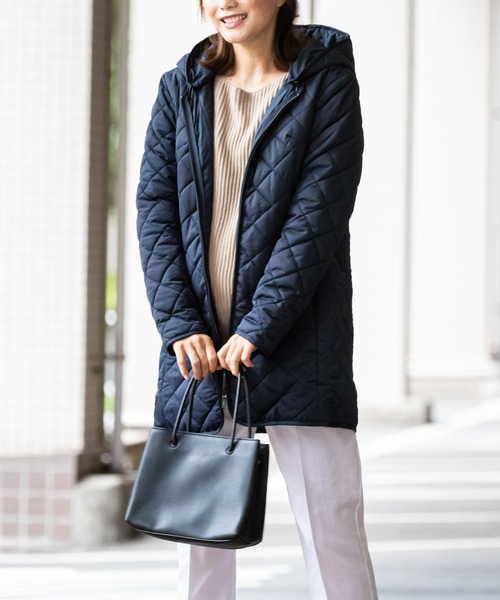セール】だっこおんぶ対応 キルティングママコート [軽アウター 冬
