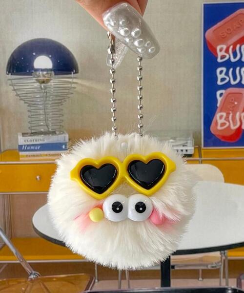 WEGO/ミニサングラスモンスターぬいぐるみキーホルダー（キーホルダー