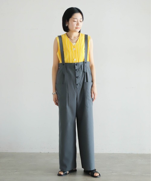 トロポリエステル サスペンダー付きパンツ | NOMBRE IMPAIR