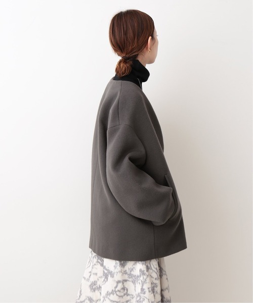 IENA（イエナ）の「MANTECO ショートコート◇（ノーカラーコート