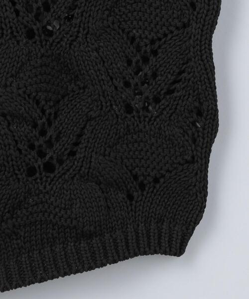 6（ロク）の「＜6(ROKU)＞LILY YARN SUKASHI KNIT CAMISOLE