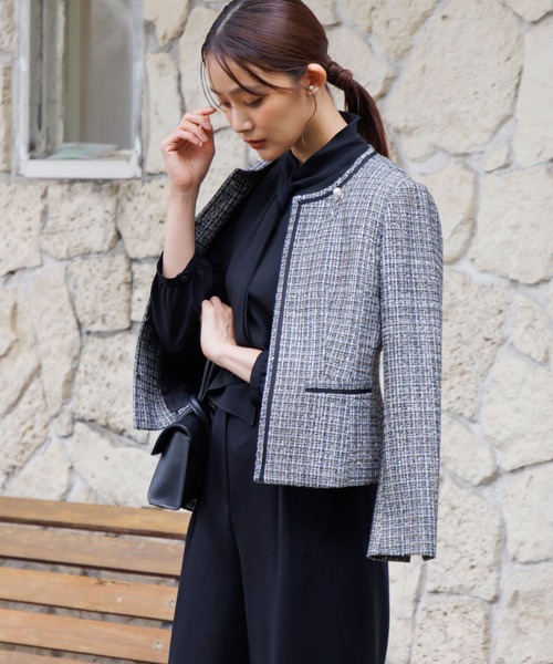 ミックスツィードジャケット/単品/セレモニー/入学式（入園式）/卒業式