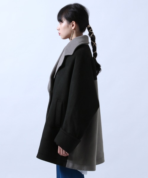 HARE（ハレ）の「バイカラーPコート(HARE)（ピーコート）」 - WEAR
