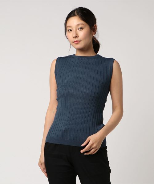 シルクの様なリッチな風合い】UVカット＆お家で洗える ノースリーブ