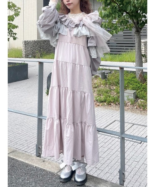 merry jenny（メリージェニー）の「チュールリボンキャミワンピース