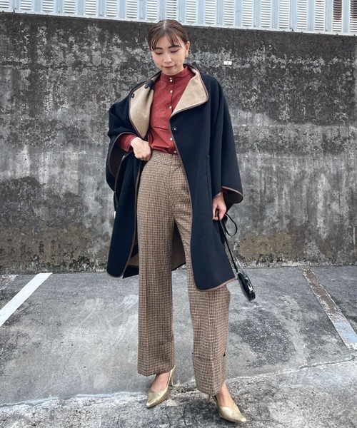 Ameri（アメリ）の「REVERSIBLE COLOR PONCHO COAT（ポンチョ）」 - WEAR