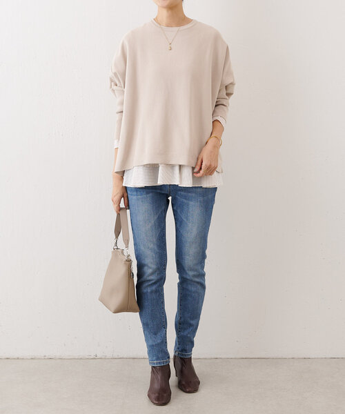 BEARDSLEY（ビアズリー）の「裾フリルストライプブラウス（シャツ