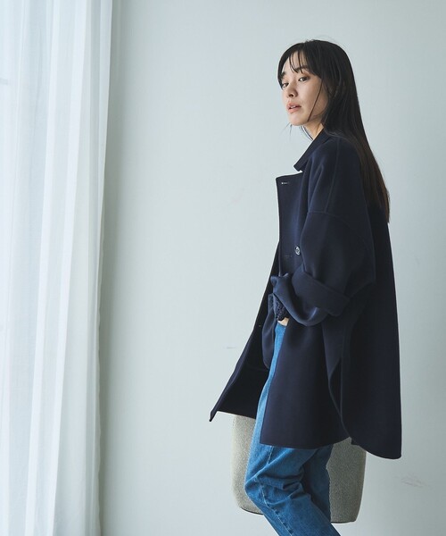 セール】ウールミックスリバーコート（ピーコート）｜RONEL（ロネル