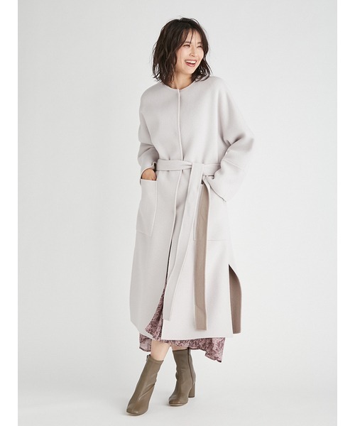 FRAY I.D（フレイアイディー）の「ウールカシミヤバイカラーリバー