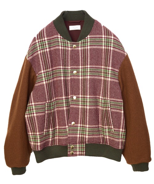 TAUPE（トープ）の「TAUPE/トープ/Vintage Check Stadium Jacket