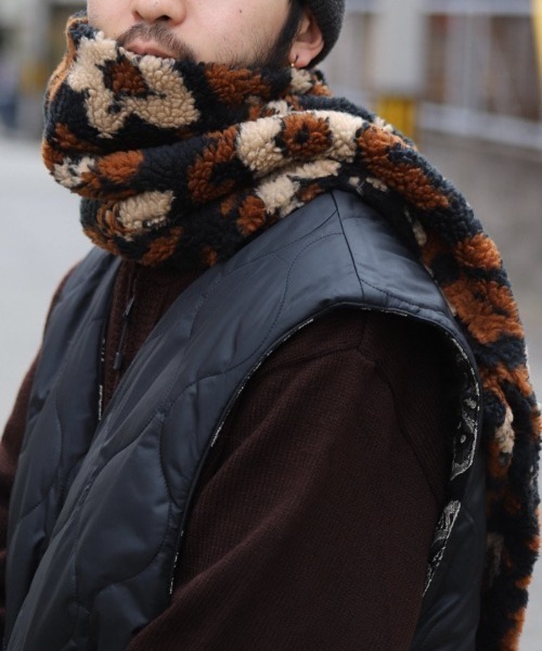 superNova.（スーパーノヴァ）の「Jacquard flower boa muffler