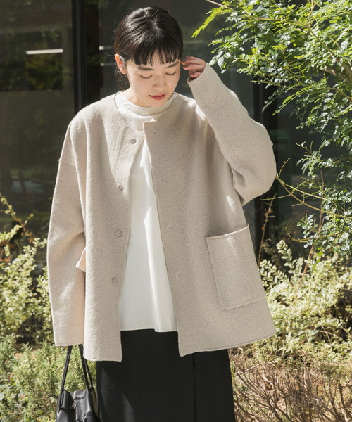 かぐれ（カグレ）の「ウールショートジャケット（その他アウター