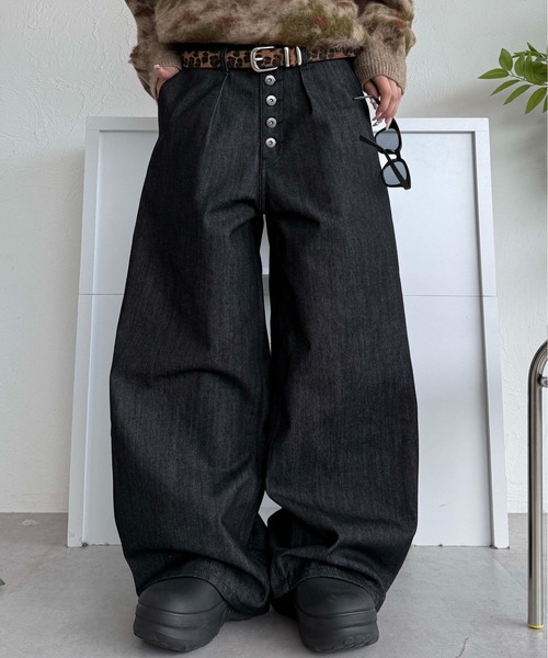 フロントタックリジットデニム（デニムパンツ）｜sedacle（セダクル