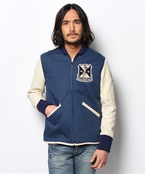 HYSTERIC GLAMOUR（ヒステリックグラマー）の「袖レザースタジャン