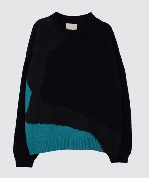 YOKE（ヨーク）の「YOKE/ヨーク/INTARSIA COTTON SWEATER（ニット