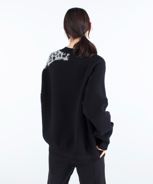 Y-3（ワイスリー）の「U LEOPARD KNIT CREW SWEATER（ニット/セーター