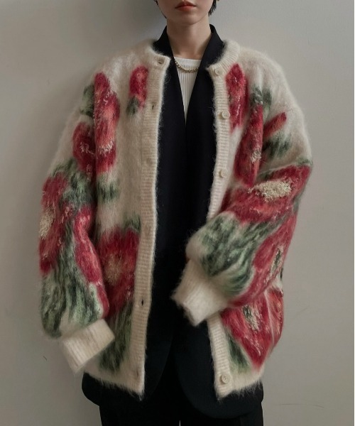 Ameri（アメリ）の「VERONICA JACQUARD KNIT CARDIGAN（ニット