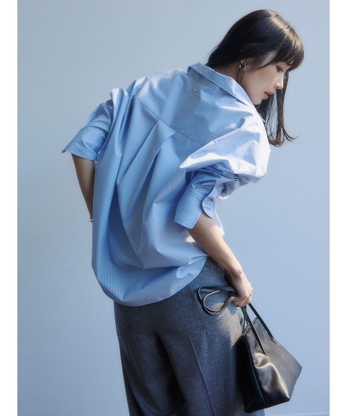 anuans（アニュアンス）の「【STRIPE】スタンダードシャツ（シャツ