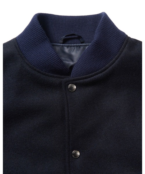 SOPHNET.（ソフネット）の「LEATHER SLEEVE VARSITY JACKET