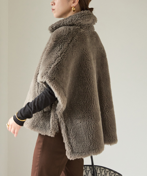 セール】TICCA（ティッカ） Woolファーポンチョ 0243410033（ポンチョ