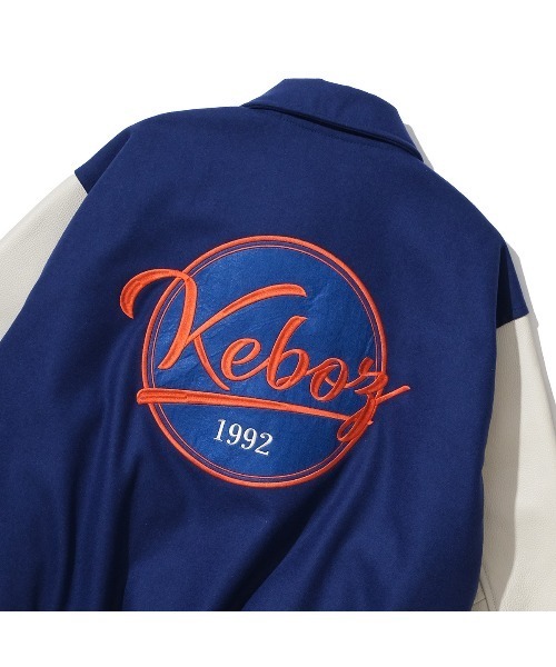 KEBOZ（ケボズ）の「MELTON & LEATHER VARSITY JACKET（スタジャン