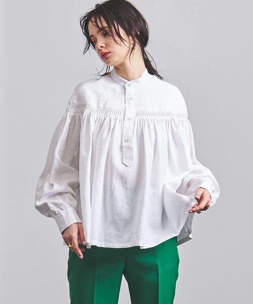 Scye（サイ）の「＜Scye （サイ）＞タック ブラウス □□□（シャツ