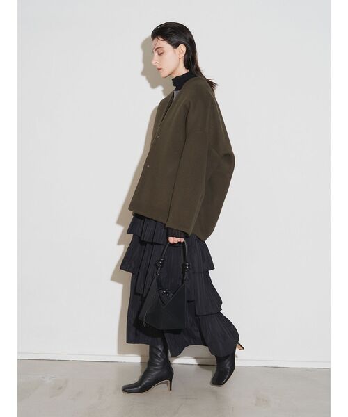 ELENDEEK（エレンディーク）の「フォルムショートウールコート（ノー