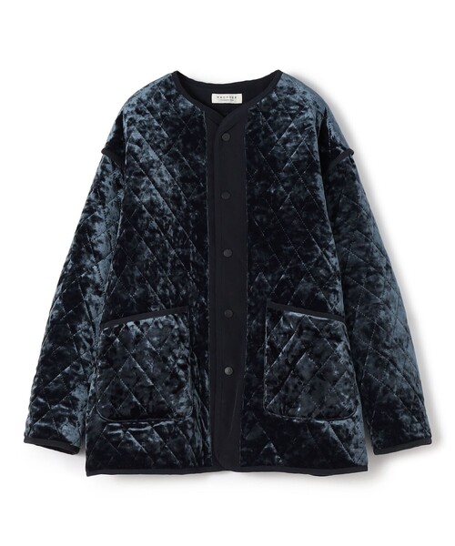 MACPHEE（マカフィー）の「ポリエステルベロア キルティングジャケット