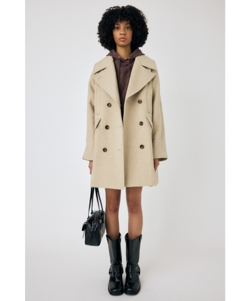 MOUSSY（マウジー）の「DOUBLE BREASTED ミドルコート（ピーコート