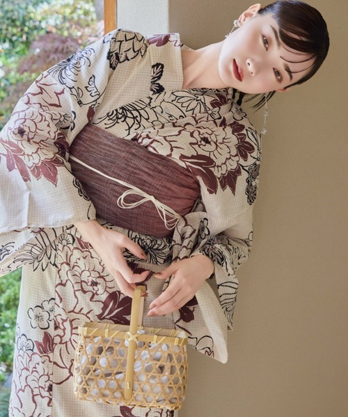 hinari（ヒナリ）の「hinari × utatane浴衣セット 牡丹（浴衣）」 - WEAR
