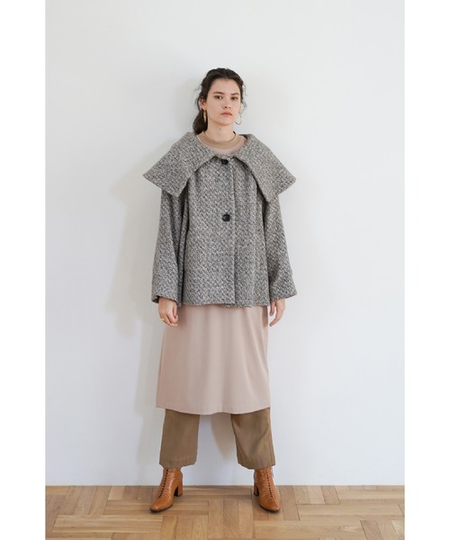 CLANE（クラネ）の「クラネ CLANE / ビッグカラーフレアコート BIG