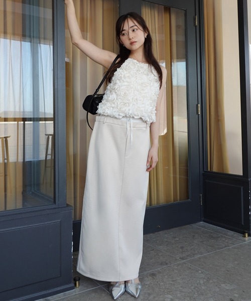 セール】ボリュームフラワーモチーフアメスリトップス（その他トップス