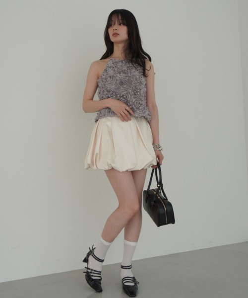 セール】ボリュームフラワーモチーフアメスリトップス（その他トップス