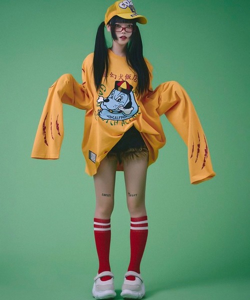 セール】【GALFY/ガルフィー】霊幻犬 ( キョンシー犬 )Tee（Tシャツ