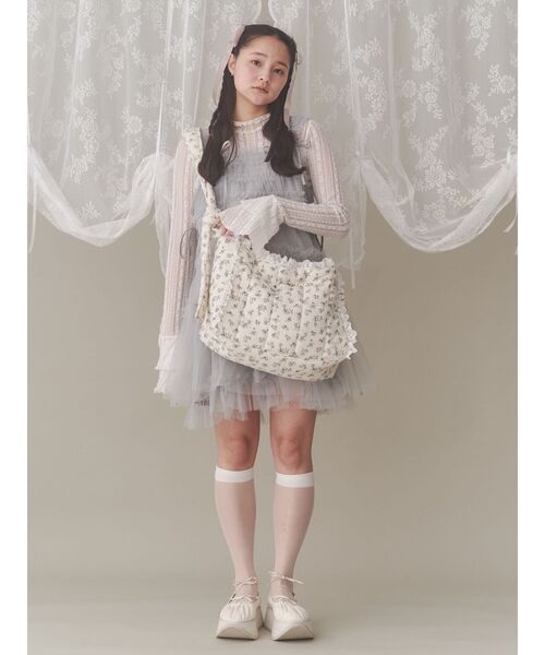 merry jenny（メリージェニー）の「チュールコルセットミニワンピース