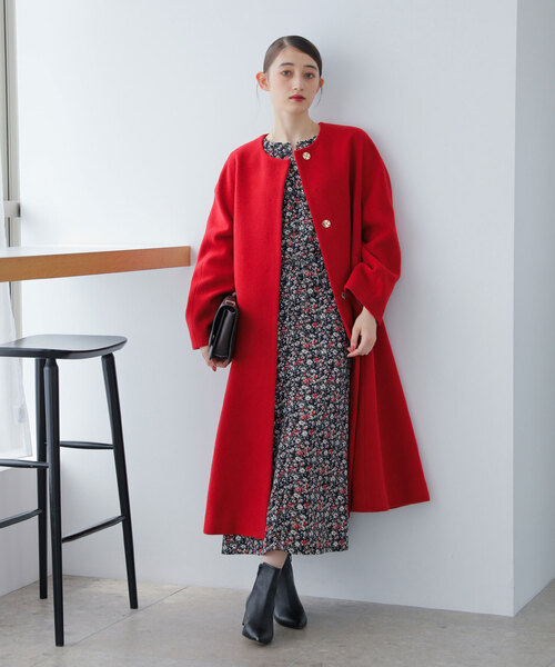 La TOTALITE（ラトータリテ）の「ウールモッサフレアマキシコート