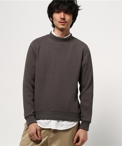 Waffle Mid-neck（ニット/セーター）｜Jackman（ジャックマン）の