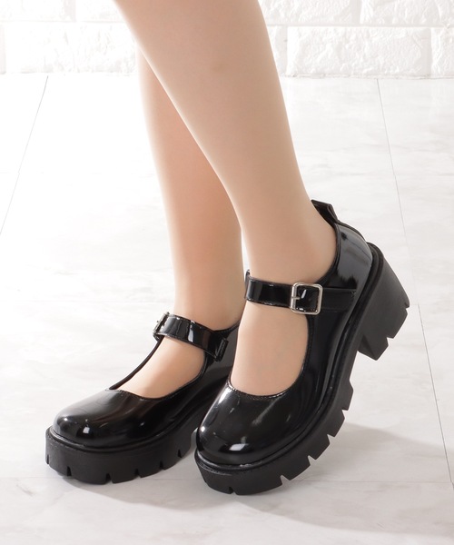 セール】厚底 メリージェーン ストラップ シューズ（パンプス）｜Lace