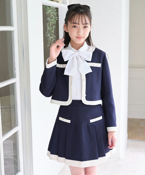 mezzo piano Junior（メゾピアノジュニア）の「バイカラーセットアップ