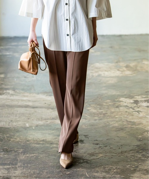 Noble（ノーブル）の「ツイルクロスストレートパンツ◇（その他パンツ