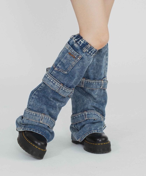 X-girl（エックスガール）の「DENIM LEG WARMER（レッグウォーマー
